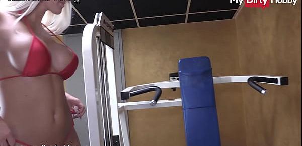  MyDirtyHobby - Busty fit babe fucks and swallows at the gym